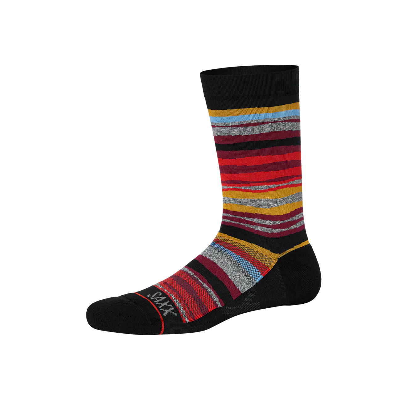 Saxx Whole Pakage Crew 1 Pack Socks - Hot Multi Stripes