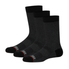 Saxx Crew 3 Pack Socks - Black Heather