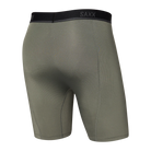 Saxx Underwear Kinetic Light-Compression Mesh Long Leg Boxer Briefs - Cargo Grey