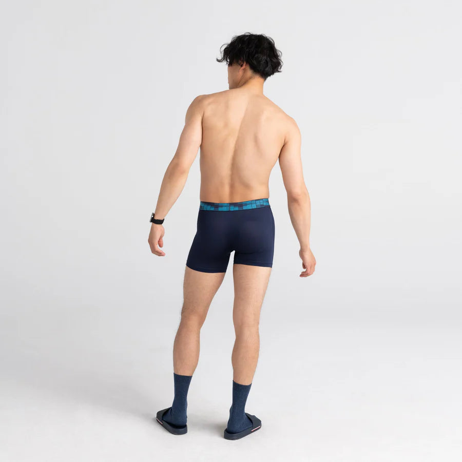 Saxx Sport Mesh 2 Pack Boxer Briefs - Navy Digi DNA / Black