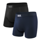 Saxx Ultra Super Soft 2 Pack Boxer Briefs - Black/Navy