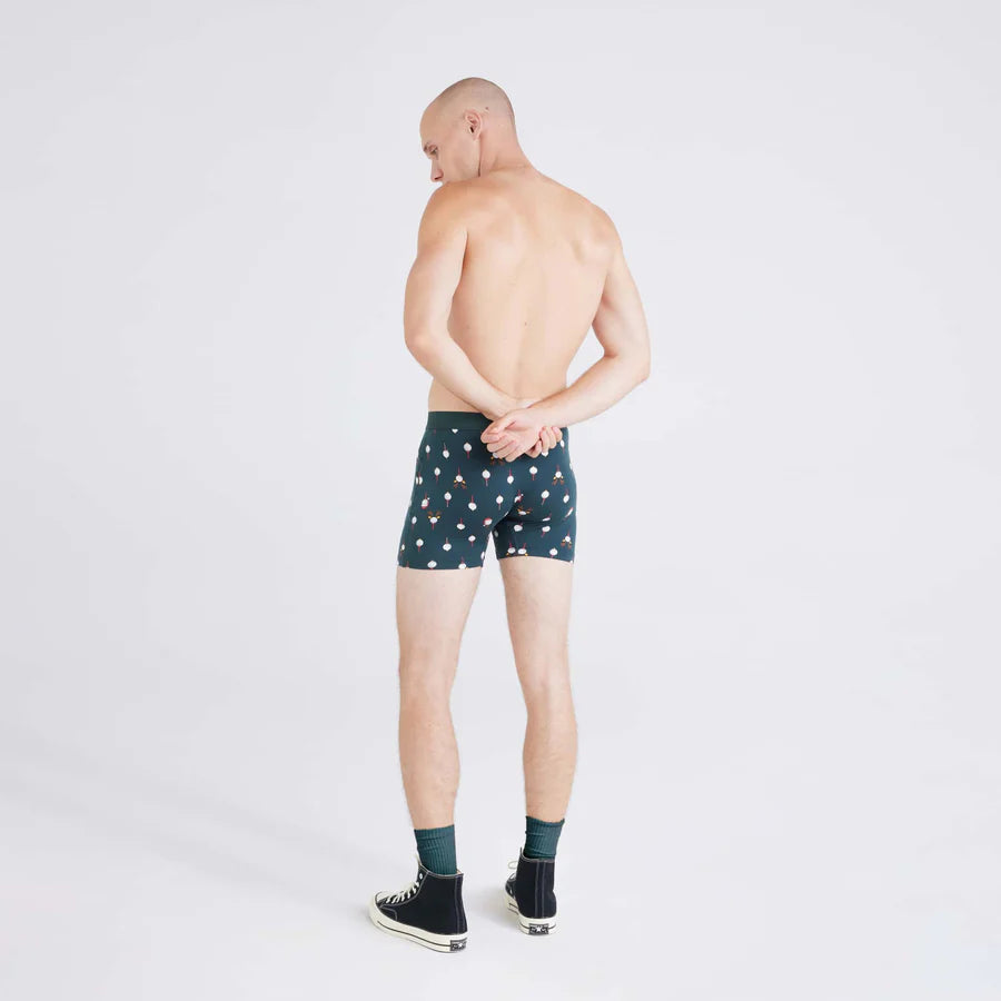 Saxx Ultra Super Soft 2 Pack Boxer Briefs - Christmas Tee / Black