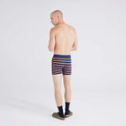 Saxx Underwear Vibe Supersoft 2 Pack Boxer Briefs - Field Stripes / Navy