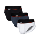 Saxx Underwear Non Stop Stretch Cotton 3 Pack Briefs - Black/Navy/White