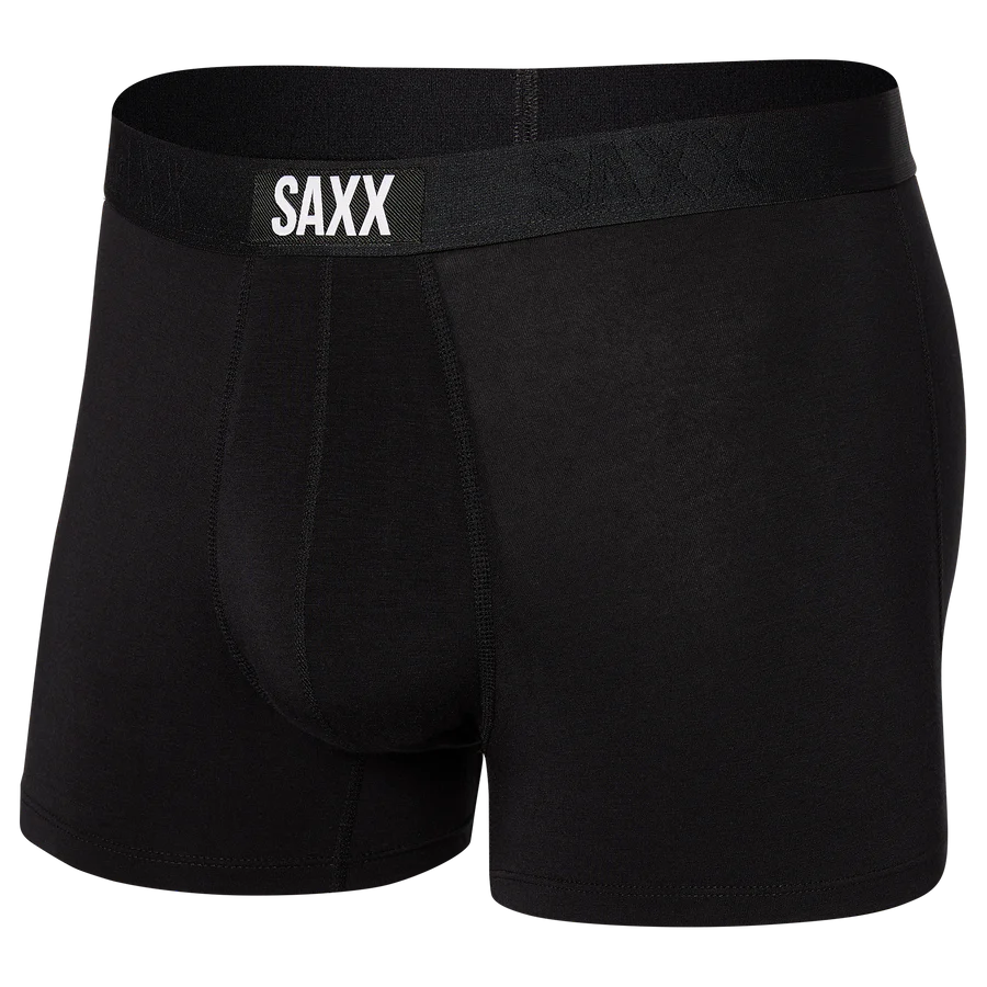 Saxx Underwear Vibe Super Soft 1 Pack Trunk - Black