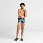 Saxx Underwear Vibe Super Soft 1 Pack Trunk - Blue Camo Flora