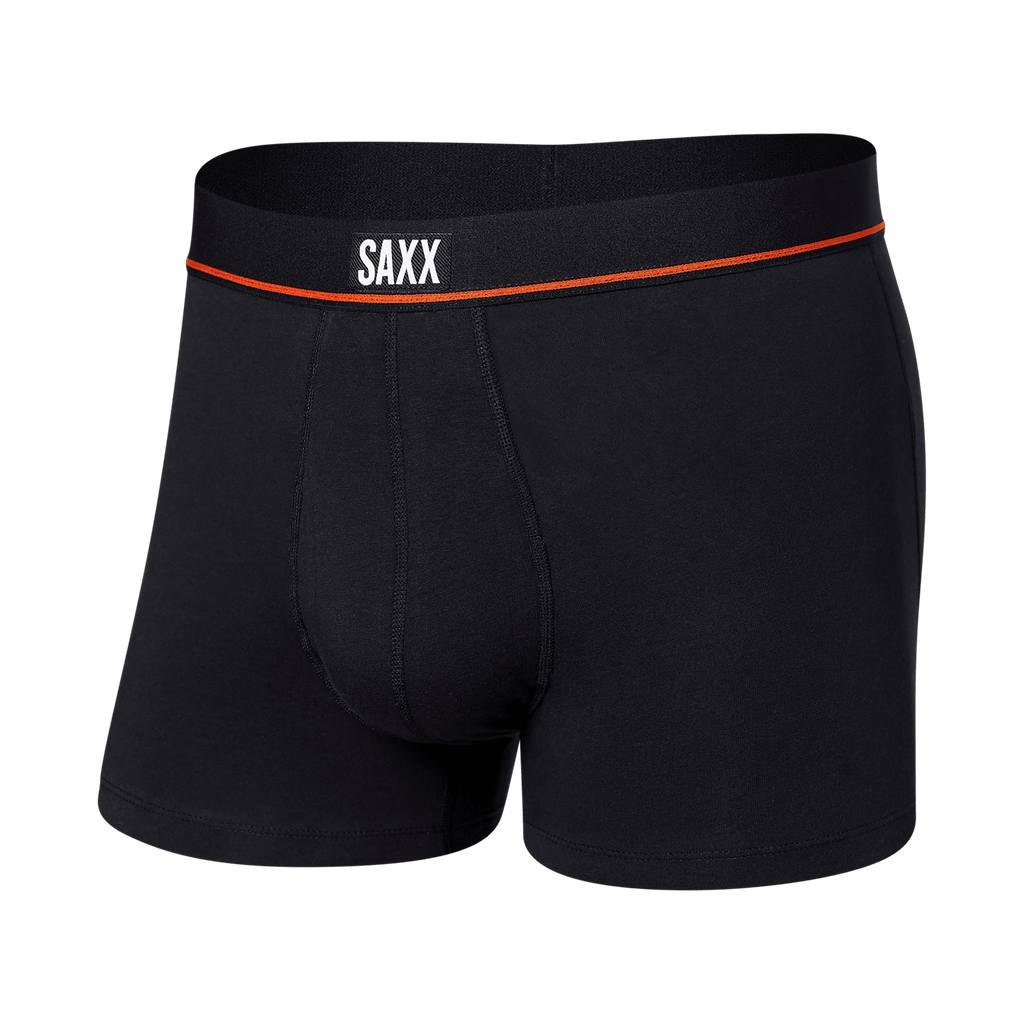 Saxx Underwear Non Stop Stretch Cotton 1 Pack Trunks - Black