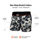 Saxx Underwear Non Stop Stretch Cotton 1 Pack Trunks - POP Grunge