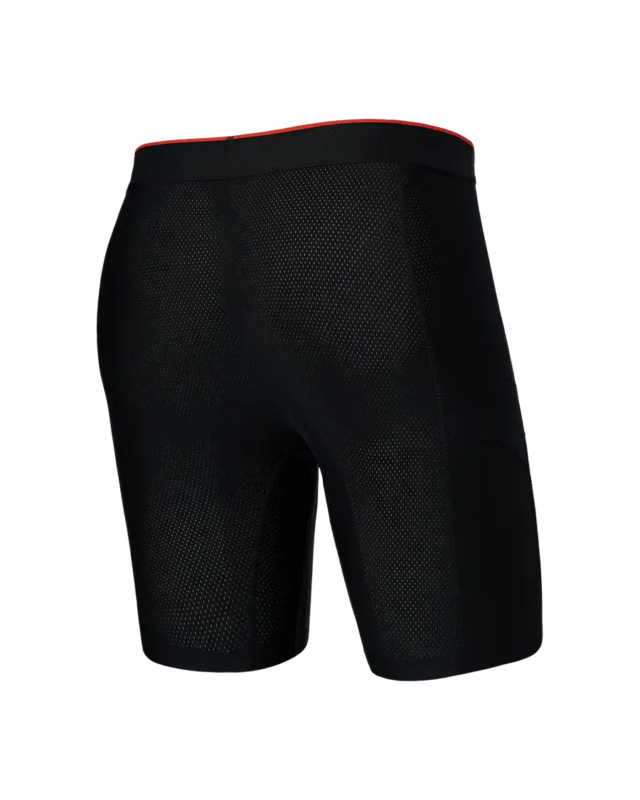 Saxx Underwear Training Short Light-Compression Mesh Long Boxer Brief 7"