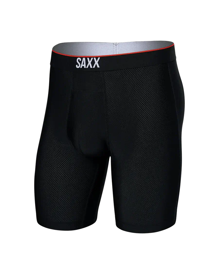 Saxx Underwear Training Short Light-Compression Mesh Long Boxer Brief 7"