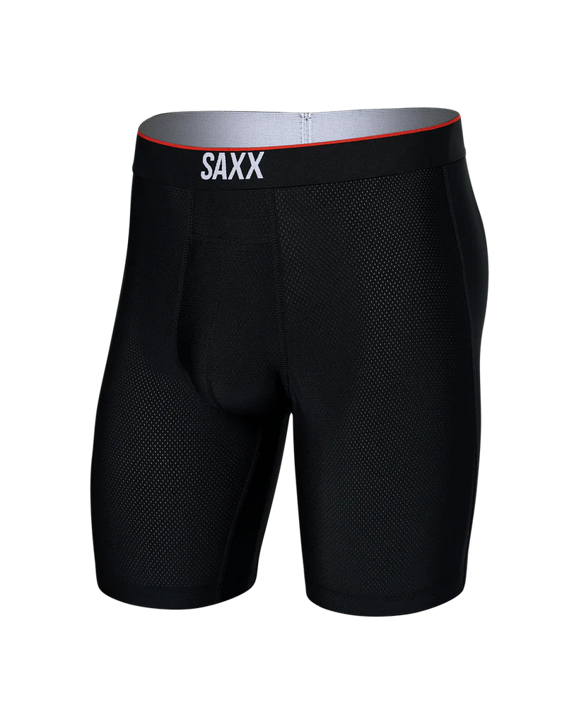 Saxx Underwear Training Short Light-Compression Mesh Long Boxer Brief 7"