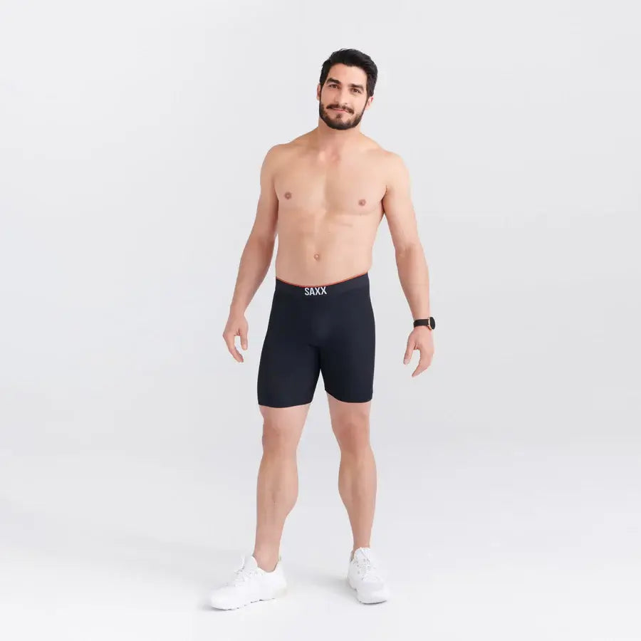 Saxx Underwear Training Short Light-Compression Mesh Long Boxer Brief 7"