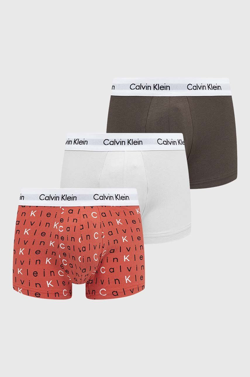 Calvin Klein 3 Pack Low rise Cotton Trunks - MultiColour