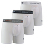 Crossfly Supersoft Modal 3 Pack Ikon Boxer Briefs - White