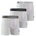 Crossfly Supersoft Modal 3 Pack Ikon Boxer Briefs - White