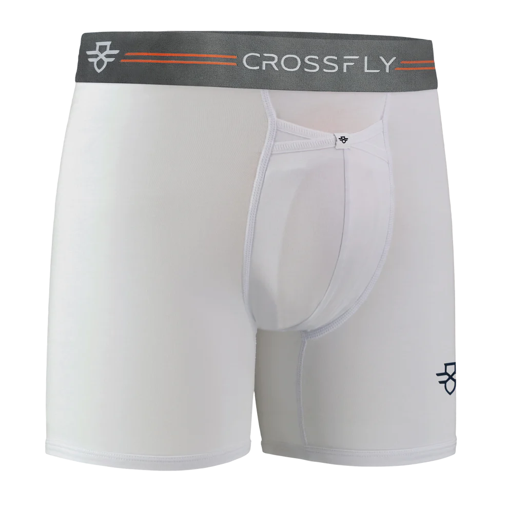 Crossfly Supersoft Modal 3 Pack Ikon Boxer Briefs - White