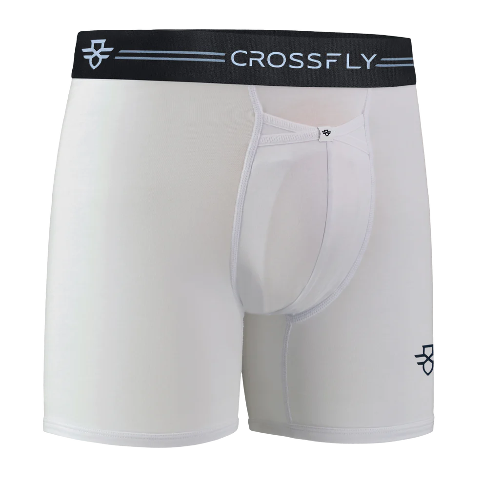 Crossfly Supersoft Modal 3 Pack Ikon Boxer Briefs - White