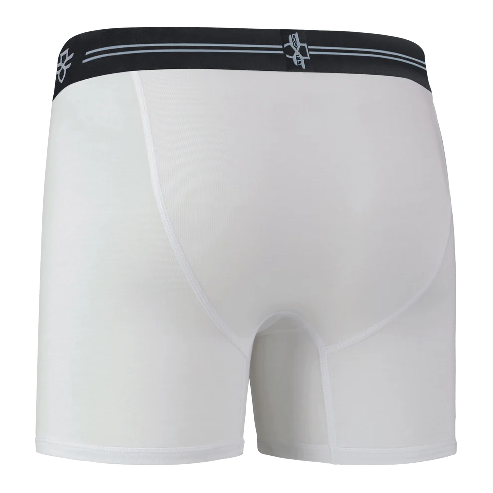 Crossfly Supersoft Modal 3 Pack Ikon Boxer Briefs - White