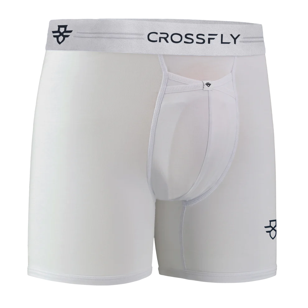 Crossfly Supersoft Modal 3 Pack Ikon Boxer Briefs - White