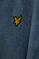 Lyle & Scott Adrian Contrast Collar And Belt Bath Robe - Blue