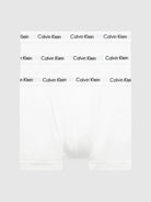 Calvin Klein 3 Pack Cotton Stretch - Normal Rise Trunks ( White )