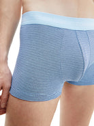 Calvin Klein 3 Pack Low Rise Trunks - Cotton Stretch ( Hydrangea Blue/ Stripe/ Purple Fuss )