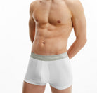 Calvin Klein 3 Pack Low rise Trunks - White with Color Waistband