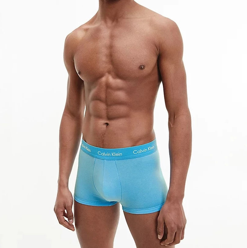 Calvin Klein - 3 Pack Low rise Trunks - Ocean Storm / Lime / Blue