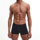 Calvin Klein 3 Pack Low rise Trunks - Cotton Stretch - ( B-Groovy Plum/bright Rose/blue Logo )