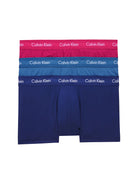 Calvin Klein 3 Pack Low Rise Trunks Men's – PLUMBERRY/ CHINO BLUE/ RIVERBED