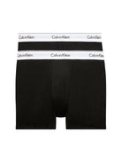 Calvin Klein 2 Pack Boxer Briefs - Longer Legs - MODERN COTTON - Black