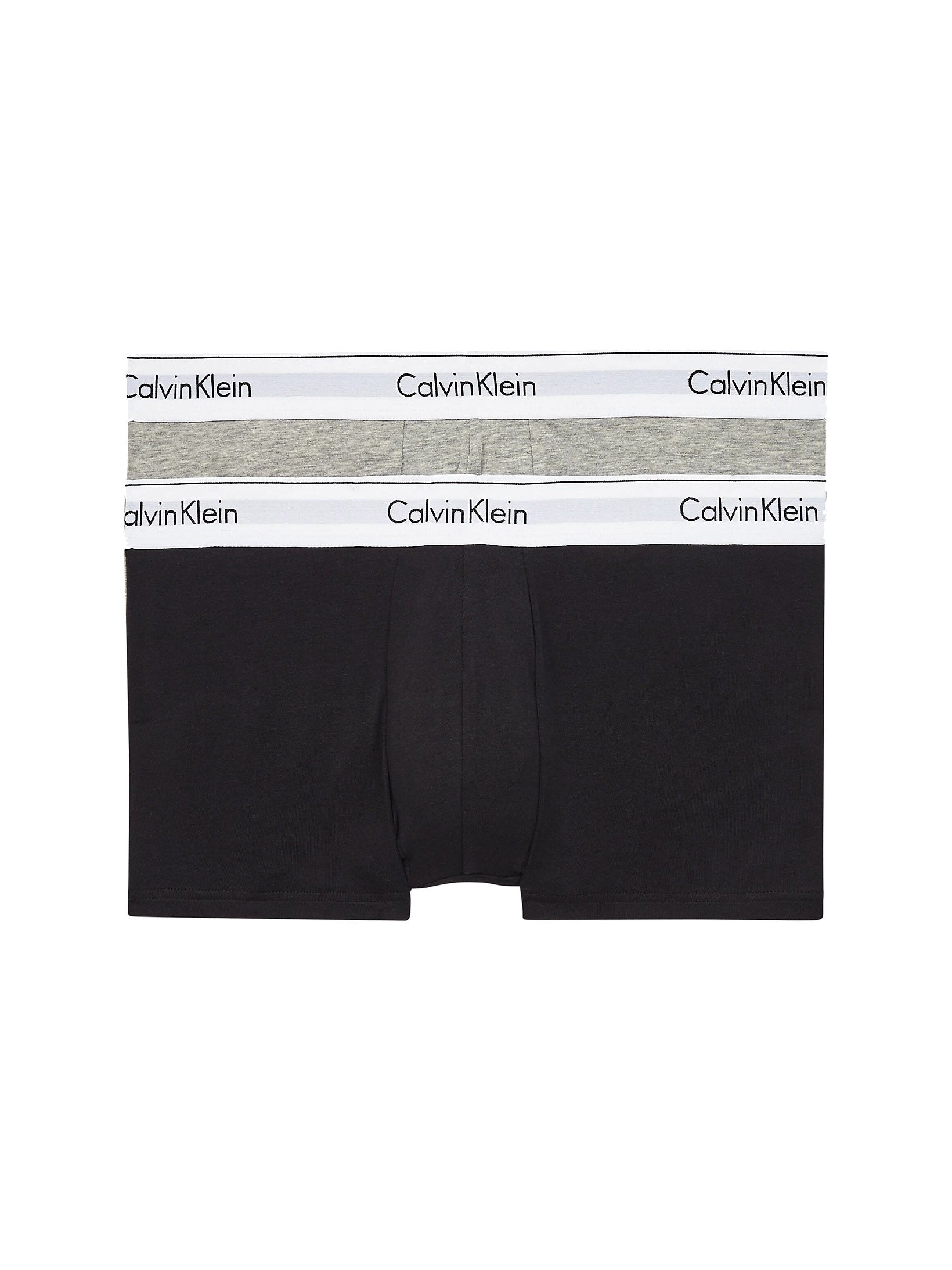 Calvin Klein 2 Pack Low Rise Trunks- Modern Cotton Black/Grey – Trunks and  Boxers