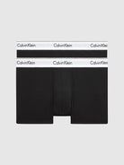 Calvin Klein 2 Pack Low Rise Trunks- Modern Cotton - BLACK