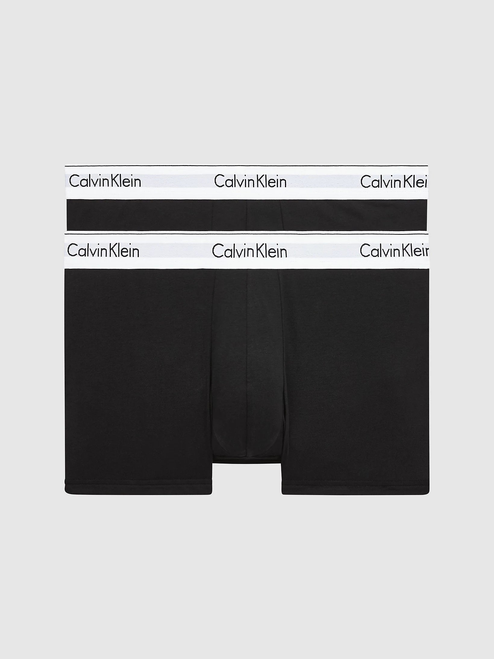 Calvin Klein 2 Pack Low Rise Trunks- Modern Cotton - BLACK