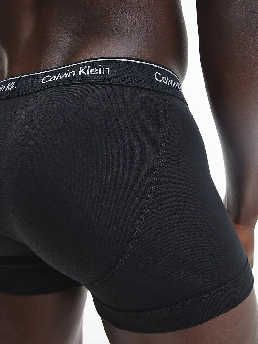 Calvin Klein 3 Pack Trunks - Pure Cotton Classics - Black