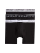 Calvin Klein Cotton Stretch - 3 PACK BOXER BRIEFS - (CK-BLACK) Limited Edition