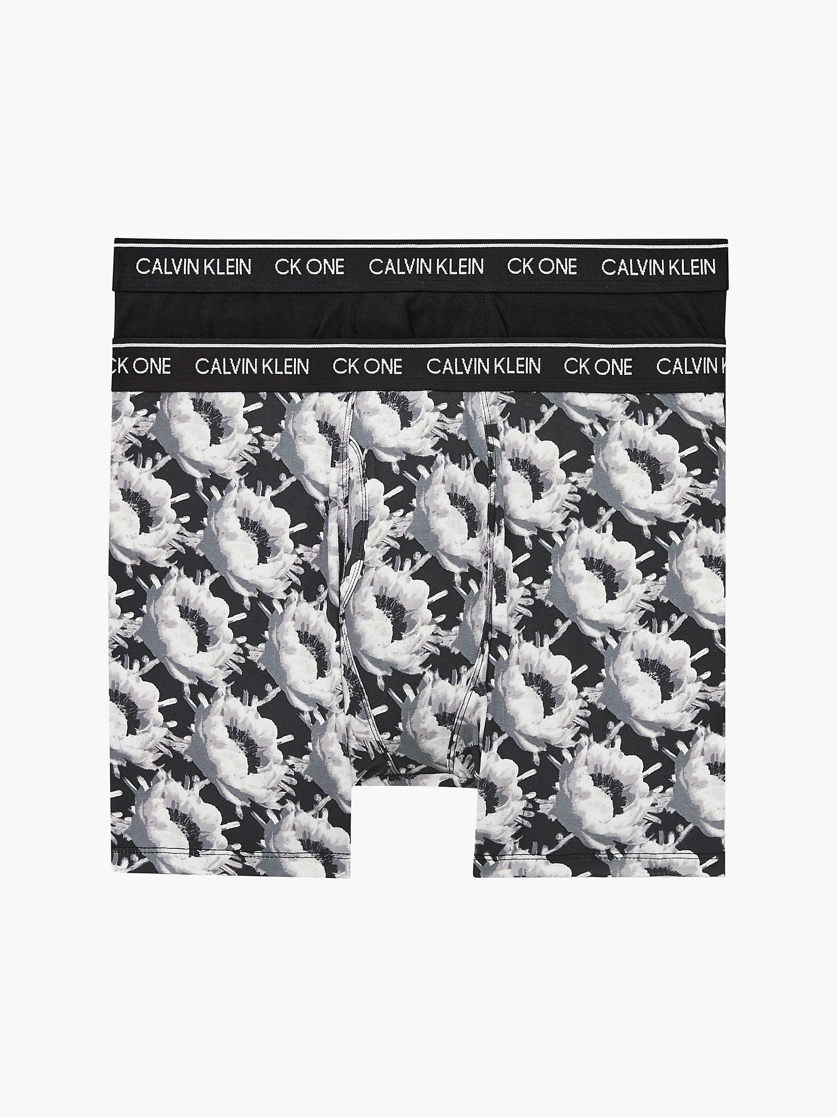 Calvin Klein 2 Pack Boxer Briefs - Black / Floral Print