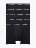 Calvin Klein 5 Pack Cotton Stretch - Normal Rise Trunks ( Black / Black Waistband )