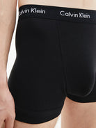 Calvin Klein 5 Pack Cotton Stretch - Normal Rise Trunks ( Black / Black Waistband )