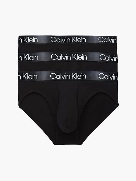 Calvin Klein 3 Pack Briefs - Modern Structure, Black