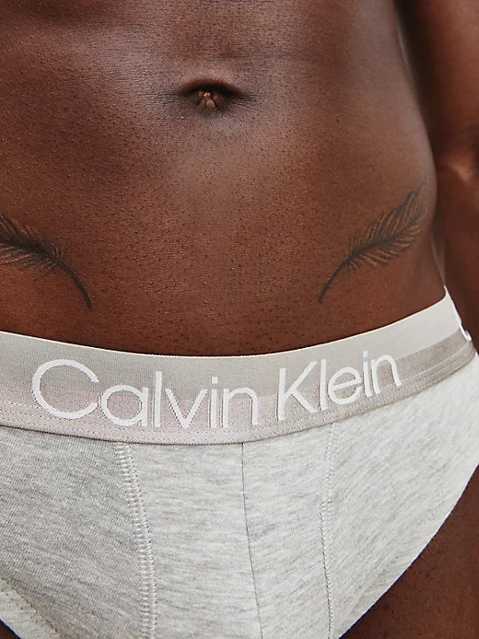 Calvin Klein 3 Pack Briefs - Modern Structure - Black/Grey/White