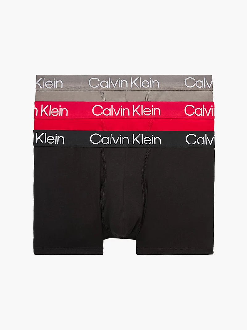 Calvin Klein 3 Pack Modern Structure Trunk - Black/ Exact/ Faded