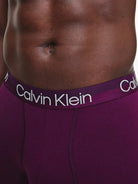 Calvin Klein 3 Pack Modern Structure Trunk - Providence Blue / Groovy Plum / Black