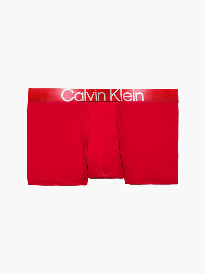 Calvin Klein 1 Pack Low Rise Trunks- Modern STRUCTURE - Rustic Red