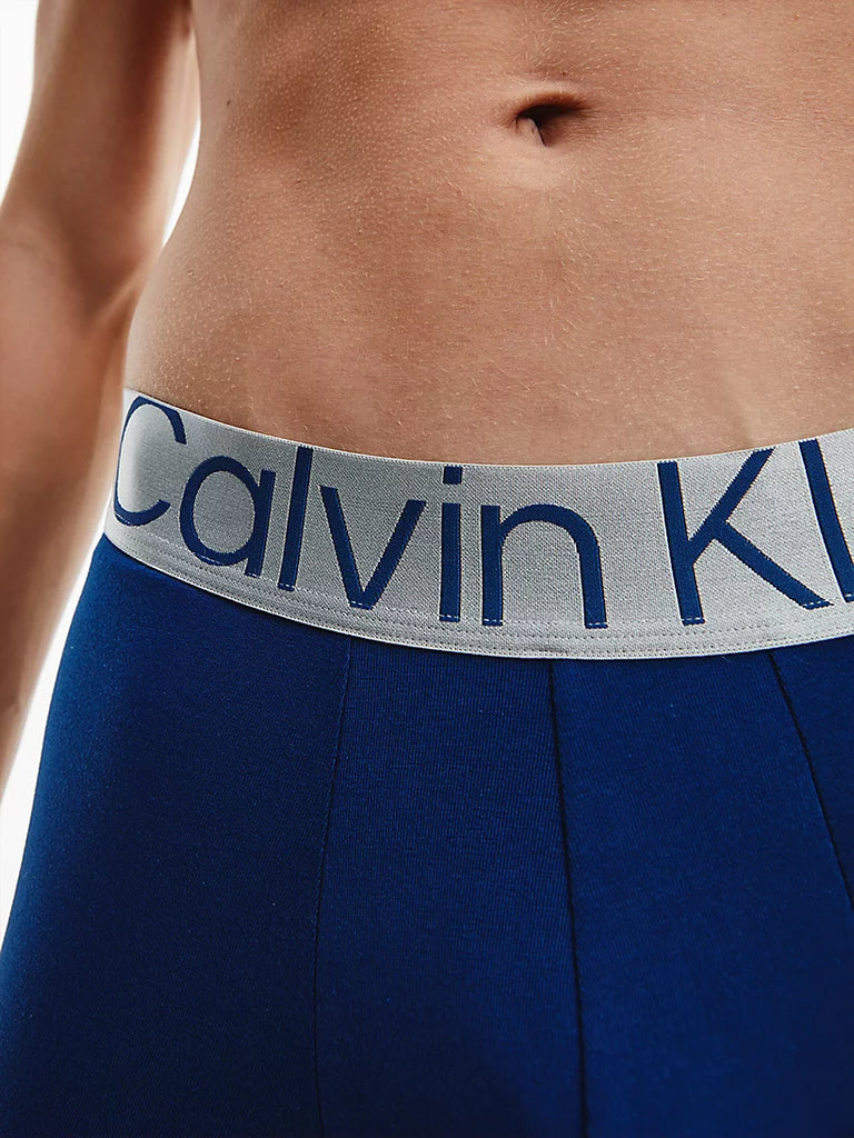 Calvin Klein - 3 Pack Boxer Briefs Steel Cotton - Grey/Berry/Blue