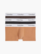 Calvin Klein Pack Low Rise Trunks Modern Cotton - Black/ Woodland/ Sandalwood