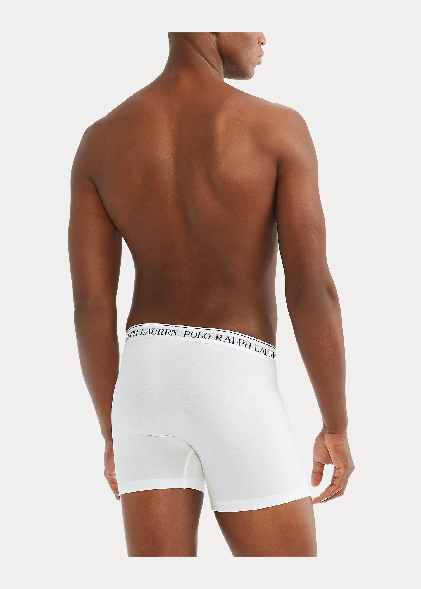 Polo Ralph Lauren 3 Pack Stretch Cotton Boxer Briefs - White / Heather / Black