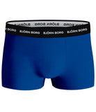 Björn Borg Cotton Stretch Trunks, Pack of 3, Blue/Black Multi