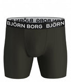 Björn Borg Performance Boxer 3-pack - Black/Green/Print