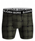 Björn Borg Performance Boxer 3-pack - Black/Green/Print